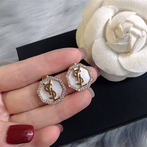 ysl replica earrings|YSL earrings for sale.